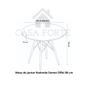 Imagem de Mesa de Jantar Redonda Eames Eiffel 80 cm - Estilo Granito