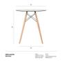 Imagem de Mesa De Jantar Redonda Eiffel 70 Cm
