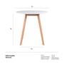Imagem de Mesa de jantar redonda Leda - 70 cm