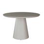 Imagem de Mesa de Jantar Redonda Liz com Base Cone Tampo Vidro CCS