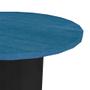Imagem de Mesa de Jantar Redonda Natus40 Preta e Azul 120 cm
