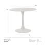Imagem de Mesa de jantar redonda Tulipa - Saarinen - 100 cm