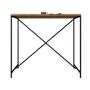 Imagem de Mesa de Jantar Retangular 110 cm Bancada Steel Quadrada Vermont e Preto - D'Rossi