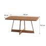 Imagem de Mesa de Jantar Retangular 1,6 m Átria 1592 Carraro Nogal/Rose