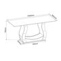 Imagem de Mesa de Jantar Retangular 160x80cm com 6 Cadeiras Sicilia
