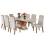 Imagem de Mesa de Jantar Retangular 200x90 Noble com 8 Cadeiras Iza