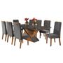 Imagem de Mesa de Jantar Retangular 200x90 Noble com 8 Cadeiras Iza