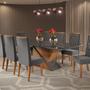 Imagem de Mesa de Jantar Retangular 200x90 Noble com 8 Cadeiras Iza