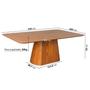 Imagem de Mesa de Jantar Retangular 210cm Baobá CabeCasa MadeiraMadeira