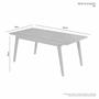 Imagem de Mesa de Jantar Retangular 4 Lugares Elegance
