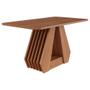 Imagem de Mesa de Jantar Retangular Ágata 130x80 com Tampo em MDF - Cimol Móveis
