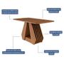 Imagem de Mesa de Jantar Retangular Ágata 130x80 com Tampo em MDF - Cimol Móveis