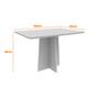 Imagem de Mesa de Jantar Retangular Angra 120 cm Imbuia - D'Rossi