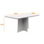 Imagem de Mesa de Jantar Retangular Angra 160 cm Imbuia Base Off White - D'Rossi