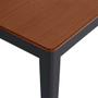 Imagem de Mesa de Jantar Retangular Breakfast Amêndoa e Grafite 120 cm