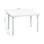 Imagem de Mesa de Jantar Retangular Carla Branca 120 cm
