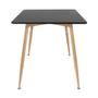 Imagem de Mesa De Jantar Retangular Clarice 80 X 120cm Preto Preto