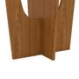 Imagem de Mesa de Jantar Retangular com Tampo de Vidro Danielly II Off White e Nature 160 cm