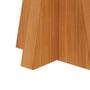 Imagem de Mesa de Jantar Retangular com Tampo de Vidro Maite Off White e Nature 130 cm