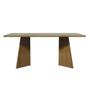 Imagem de Mesa de Jantar Retangular com Tampo de Vidro Rustic/Crema 5388 Madesa