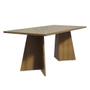 Imagem de Mesa de Jantar Retangular com Tampo de Vidro Rustic/Crema 5388 Madesa