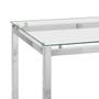Imagem de Mesa de Jantar Retangular com Tampo de Vidro Tube Cromada 80 cm