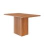 Imagem de Mesa de Jantar Retangular com Tampo MDF Ana Cinamomo 130 cm