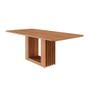 Imagem de Mesa de Jantar Retangular com Tampo MDF Ariela Cinamomo 210 cm
