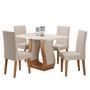 Imagem de Mesa de Jantar Retangular Criare 120x80cm com 4 Cadeiras Venus
