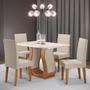 Imagem de Mesa de Jantar Retangular Criare 120x80cm com 4 Cadeiras Venus