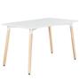 Imagem de Mesa De Jantar Retangular Eiffel Charles Eames F03 120x80 cm Branco - Lyam Decor