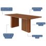 Imagem de Mesa de Jantar Retangular Ester 210x100 com Tampo em MDF - Cimol Móveis
