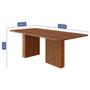 Imagem de Mesa de Jantar Retangular Ester 210x100 com Tampo em MDF - Cimol Móveis