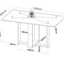 Imagem de Mesa de Jantar Retangular Eudora 1,20x80 com 4 Cadeiras Sicilia