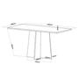 Imagem de Mesa de Jantar Retangular Jacarta com 6 Cadeiras Sol