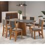 Imagem de Mesa de Jantar Retangular Jacarta com 6 Cadeiras Sol