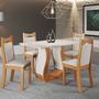 Imagem de Mesa de Jantar Retangular Meiry 1,20x80 com 4 Cadeiras Dalas