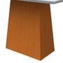 Imagem de Mesa de Jantar Retangular Tampo com Vidro Bella 160 cm Off White Base Ypê - D'Rossi