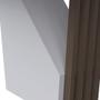 Imagem de Mesa de Jantar Retangular Tampo com Vidro Lita 120 cm Off White Base Imbuia - D'Rossi