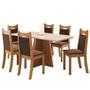 Imagem de Mesa de Jantar Retangular Trapiche com 6 Cadeiras Dalas