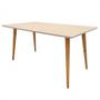 Imagem de Mesa de Jantar Retangular Veneza Off White 160 cm