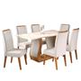 Imagem de Mesa de Jantar Retangular Vitalic com 6 Cadeiras Madeira Maciça Vegas
