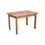 Imagem de Mesa de Jantar Ripada 1,20m com 4 Cadeiras em Madeira Maciça Premium