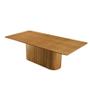 Imagem de Mesa de Jantar ripada  Tampo Orgânica Laminada em Madeira maciça 2,20x1,10   - Dália  - Sala Nobre