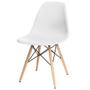 Imagem de Mesa de Jantar Rivera Industrial Branco F01 com 04 Cadeiras Eiffel Charles Eames Branco - Lyam Decor