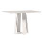 Imagem de Mesa de Jantar Rubi 120x80 cm com Vidro Off White  New Ceval