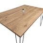 Imagem de Mesa De Jantar Rustica Pés De Ferro Hairpin Legs Antiqua - 140x90 cm