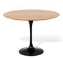 Imagem de Mesa De Jantar Saarinen Redonda 124 cm Madeira Base Preta