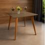 Imagem de Mesa de Jantar Tampo com Vidro Quadrada 90x90cm Fendi Slim