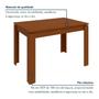 Imagem de Mesa de Jantar Tampo Mdp 120cm Athenas